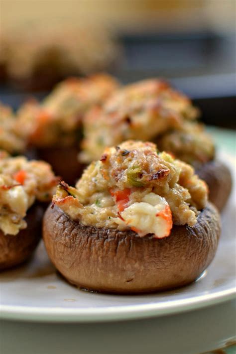 Creamy Crab Stuffed Mushrooms