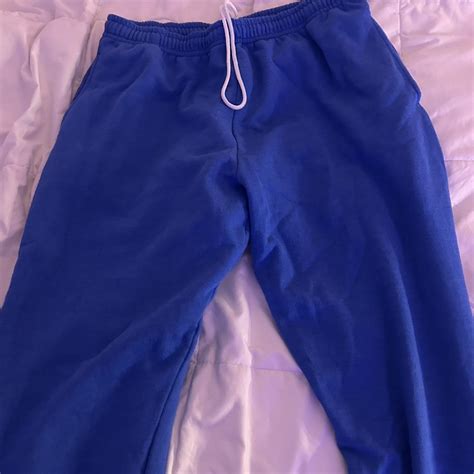 Blue Athletic Works Sweatpants Can Fit Medium To Depop