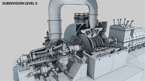 Generador De Turbina De Vapor Siemens SST 5000 Modelo 3D 179 Max