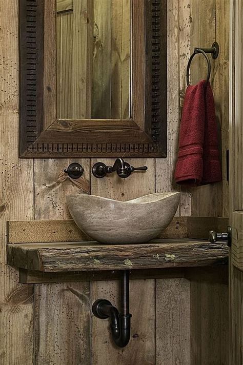 Rustic Stone Bathroom Sinks Artcomcrea
