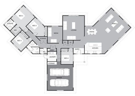 V Shaped House Plans With Pool Ranch Style House Plan 3 Beds 2 5