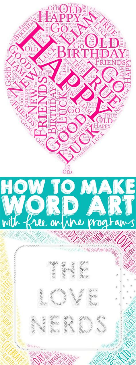 How To Make Free Word Art Online In Fun Shapes The Love Nerds