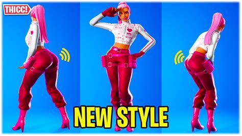 Fortnite Free Thicc Valentine Style Kyra Showcased With Dances Emotes Youtube
