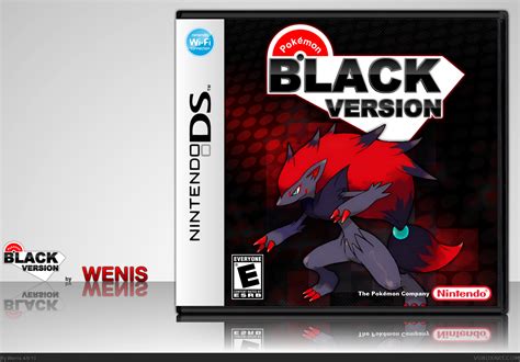 Pokemon Black Version Nintendo Ds Box Art Cover By Wenis