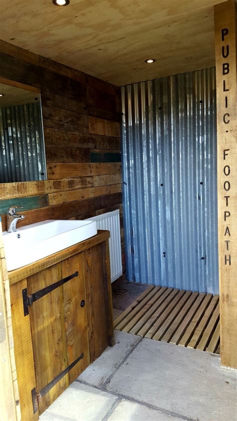 Our Rustic Campsite Bathroom Toilets And Shower Room Camping Bathroom