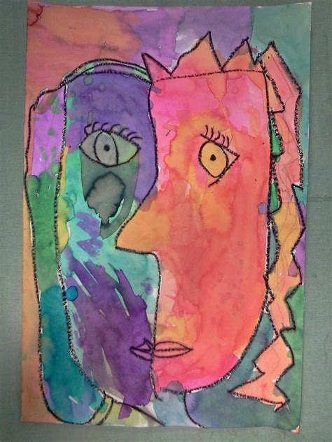 Easy Picasso Faces Art Project For 1st Grade