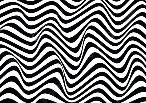 Vector Of Wavy Line Optical Illusion Texture Background Seamless