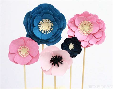 Small Paper Flowers Cricut How To Make Paper Flowers The Craft Patch