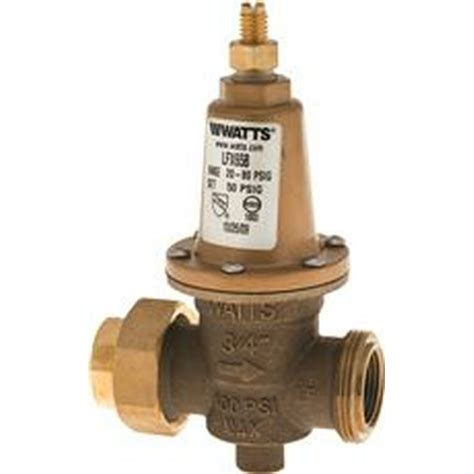 Watts Cartridge Style Water Pressure Reducing Valve With Bypass And Npt