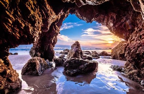 Nikon D810 Hdr Photos Malibu Sea Cave Sunset Dr Elliot Mcgucken Fine