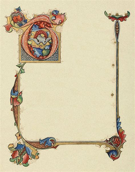 Illuminated Manuscript Illuminated Letters Book Of Shadows