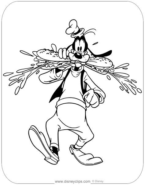 Funny Goofy Coloring Page Goofy Coloring Pages 2 Printable Coloring