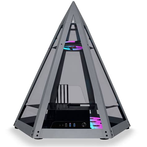 Kediers Diamond Pyramid Atx Pc Case Innovative Gaming Computer Tower C
