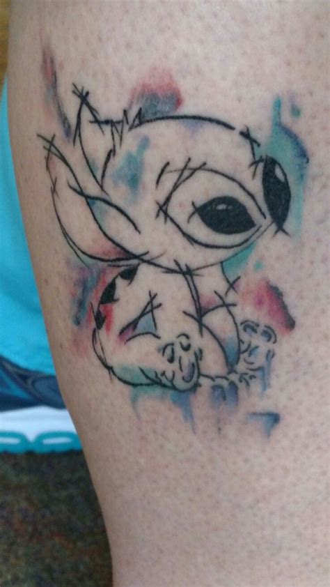 My Watercolour Stitch Stitch Tattoo Time Tattoos Ohana Tattoo