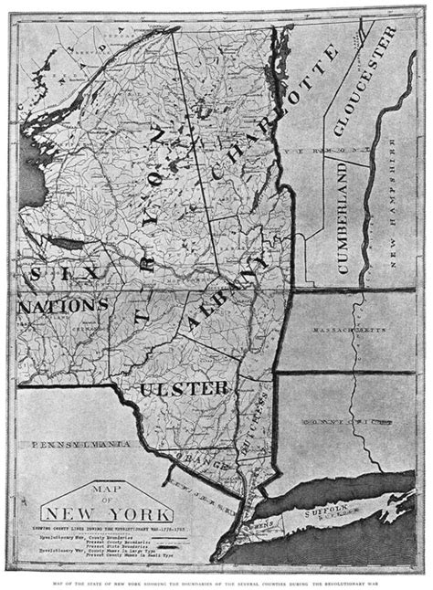 New York State Revolutionary War Map Printable Map