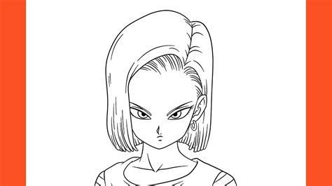 How To Draw Android 18 Dragon Ball Super Youtube