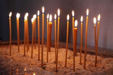 Glowing Church Candles Free Stock Photo Public Domain Pictures