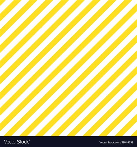 Yellow Geometric Diagonal Lines Seamless Pattern Vector Image