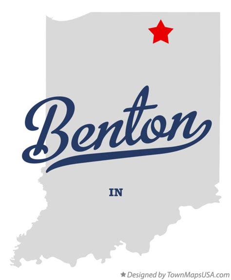 Map Of Benton Elkhart County In Indiana