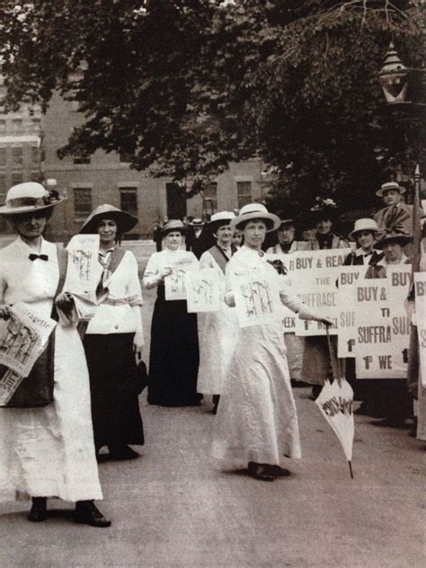 Suffragettes Selling The Suffragette Newspaper July Belle