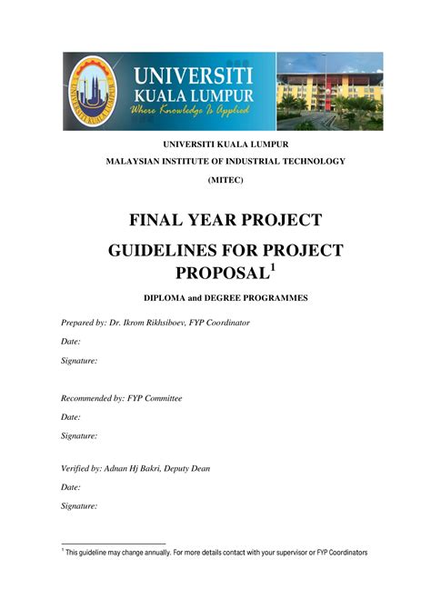 Ramona binti ramli which had giving the guidance for developing this application, tolerate in the project and performance. 9+ Final Year Project Proposal Examples - PDF | Examples