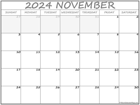 Calendar Template November 2022 Printable Printable Calendar 2023
