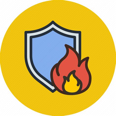 Antivirus Fire Firewall Protection Security Shield Icon Download