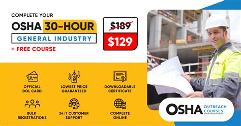 Osha 30 Hour General Industry With Free Course