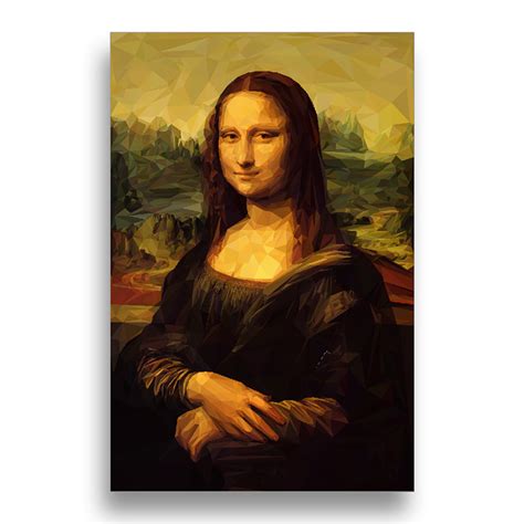 Quadro Decorativo 1 Tela Mona Lisa De Leonardo Da Vinci