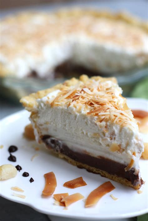In medium pan, add coconut milk, heavy whipping cream, sugar and whisk. A cherished Hawaiian dessert,Haupia Pie with Macadamia Crust is as exciting to eat as attending ...