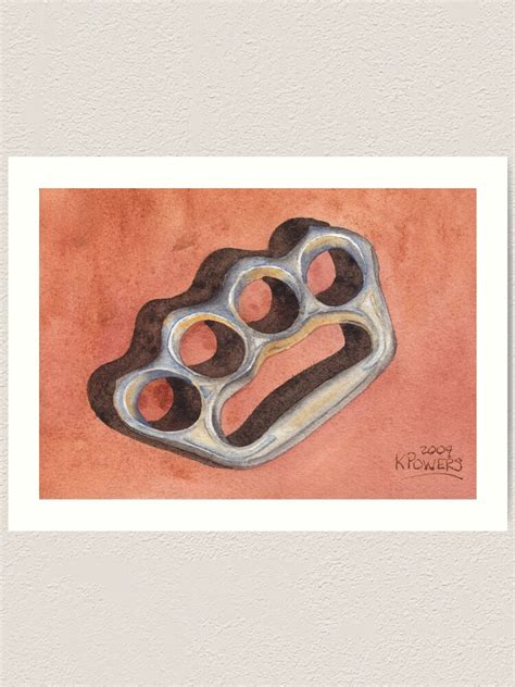 Knuckle Duster Art Print By Powersfineart Redbubble