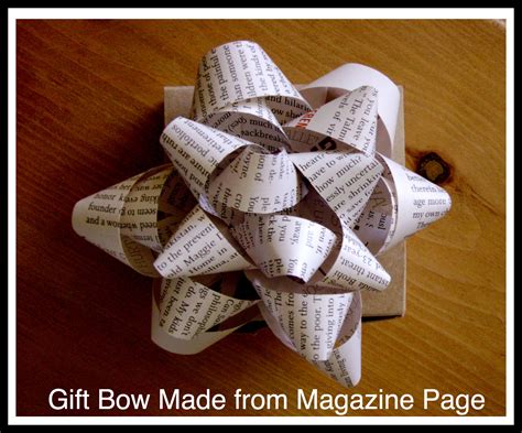 How To Make A Bow From A Magazine Page Natural Green Mom
