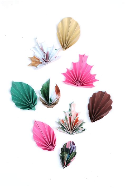 How To Make Four Easy Diy Paper Leaves Free Printable — Gathering