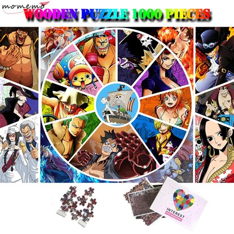 Momemo Cartoon Anime Jigsaw Puzzle Adults 1000 Pieces Wooden Puzzle