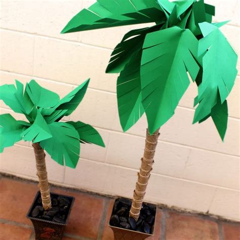How To Make A Paper Palm Tree Paper Palm Tree Palm And Summer