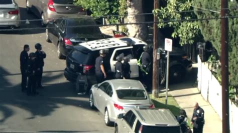 1 Shot Suspect Barricaded Inside Of Home In South Los Angeles