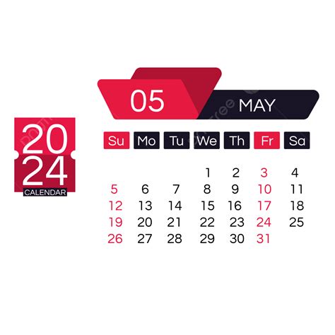 Mes Calendario Mayo Simple Rojo Png Mes Calendario Png Y