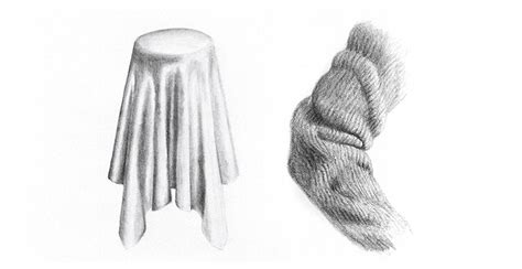 How To Draw Fabric Silk And Wool