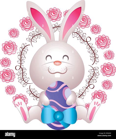 easter rabbit cartoon stock vector image and art alamy