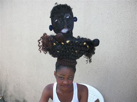 Photos Beautiful Crazy And Weird Hairstyles From Lagos Hair Show Naijalog