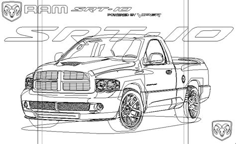 It was introduced at the january 2002 north american international auto show, but was not put into production until 2004. Dodge Ram SRT-10 Wireframe by Steve126a on DeviantArt