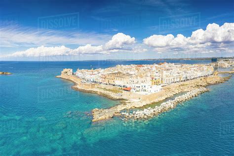 Aerial View Of The Surrounding Walls And Old Town Of Gallipoli In