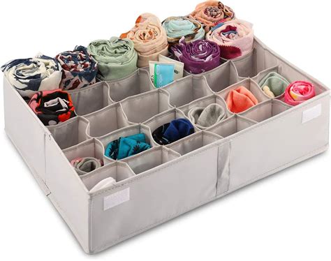 Amazon Com Socks And Underwear Storage Organizer Cell Foldable Closet Drawer Organizer