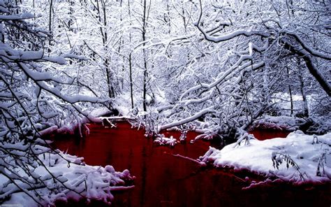 Blood River Dark Manipulation Photoshop Selective Coloring