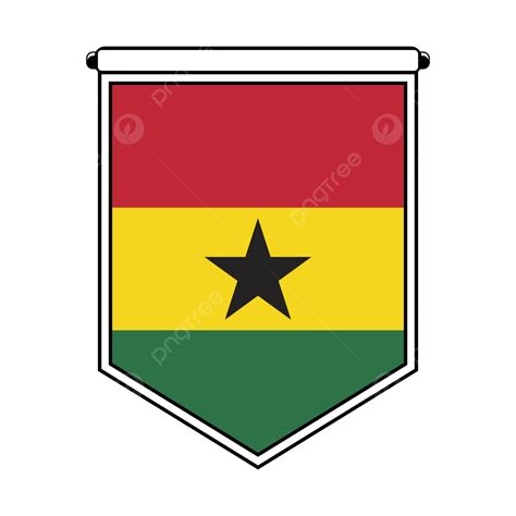 Ghana Flag Vector With Transparent Background Ghana Ghana Flag Ghana