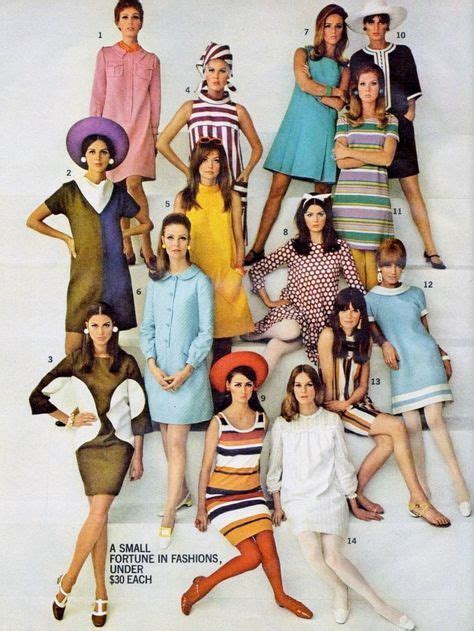 1960s a decade of colour 60s fashion 1960s fashion mod fashion