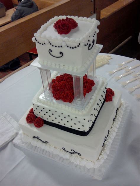 Three Tier Wedding Cake Tiered Wedding Cake Cake Cake Cookies
