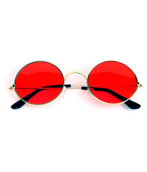 Peer Lok Red Round Sunglasses 8 Buy Peer Lok Red Round Sunglasses 8 Online At Low
