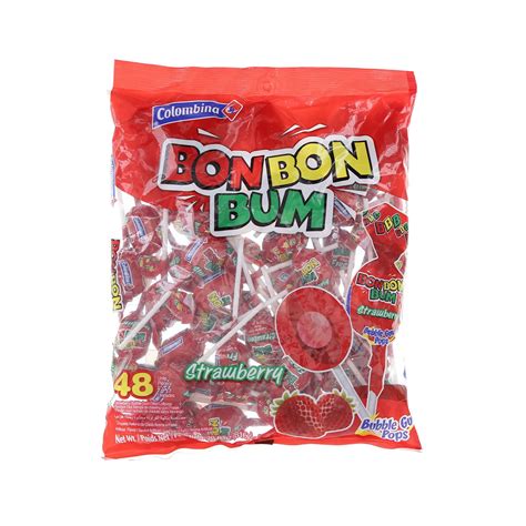 Buy Colombina Bon Bon Bum Surtido Bubble Gum Pops 816g Online Shop