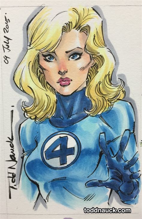 Sue Storm The Invisible Woman By Todd Nauck Marvel Comics Art